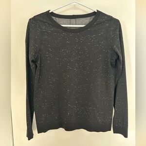Lululemon Athletica Charcoal Speckled Long Sleeve Tee